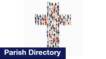 Cross image made with people